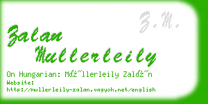 zalan mullerleily business card